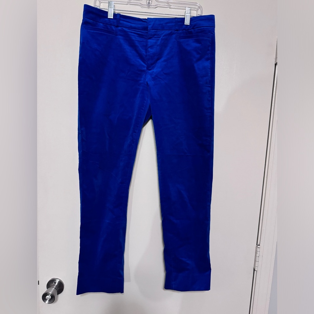 Banana Republic women’s ankle - Sloan pant, Royal Blue VELVET